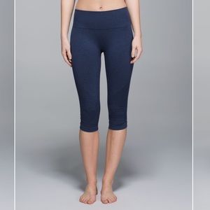 Lululemon In The Flow Crop II Navy